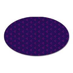 Dark Tech Fruit Pattern Oval Magnet by jumpercat