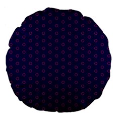 Dark Tech Fruit Pattern Large 18  Premium Flano Round Cushions