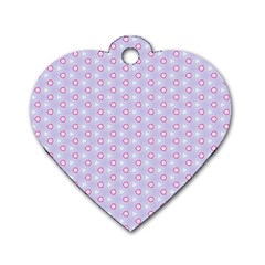 Light Tech Fruit Pattern Dog Tag Heart (two Sides) by jumpercat