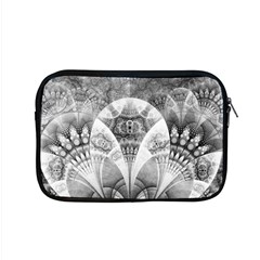 Black And White Fanned Feathers In Halftone Dots Apple Macbook Pro 15  Zipper Case by jayaprime