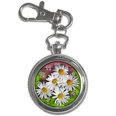 Flowers Flower Background Design Key Chain Watches by Sapixe