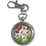 Flowers Flower Background Design Key Chain Watches Front