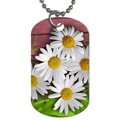 Flowers Flower Background Design Dog Tag (one Side) by Sapixe