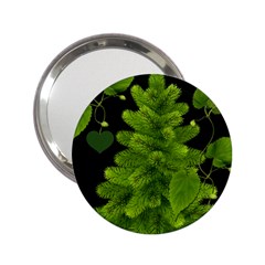 Decoration Green Black Background 2 25  Handbag Mirrors by Sapixe