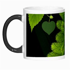 Decoration Green Black Background Morph Mugs by Sapixe