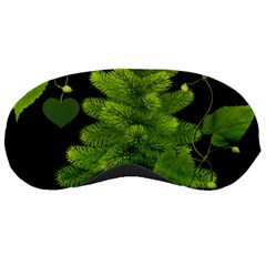 Decoration Green Black Background Sleeping Masks by Sapixe