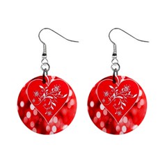 Love Romantic Greeting Celebration Mini Button Earrings by Sapixe