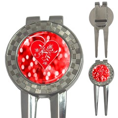 Love Romantic Greeting Celebration 3-in-1 Golf Divots by Sapixe