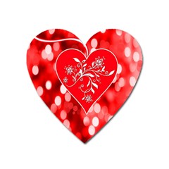 Love Romantic Greeting Celebration Heart Magnet by Sapixe