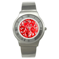 Love Romantic Greeting Celebration Stainless Steel Watch by Sapixe