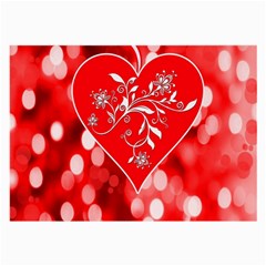 Love Romantic Greeting Celebration Large Glasses Cloth by Sapixe