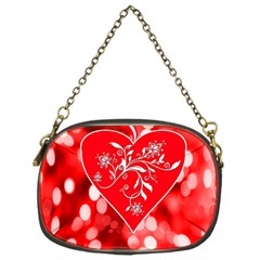 Love Romantic Greeting Celebration Chain Purses (one Side)  by Sapixe