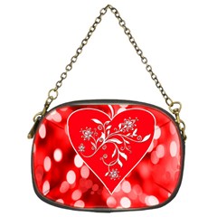 Love Romantic Greeting Celebration Chain Purses (two Sides)  by Sapixe