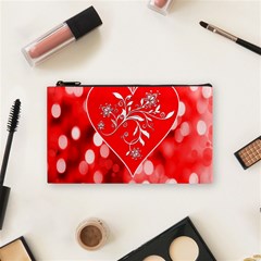 Love Romantic Greeting Celebration Cosmetic Bag (small)  by Sapixe