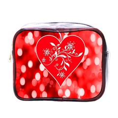 Love Romantic Greeting Celebration Mini Toiletries Bags by Sapixe