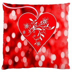 Love Romantic Greeting Celebration Large Cushion Case (one Side) by Sapixe