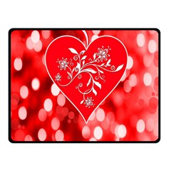 Love Romantic Greeting Celebration Double Sided Fleece Blanket (small) 