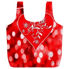 Love Romantic Greeting Celebration Full Print Recycle Bags (l)  by Sapixe