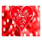 Love Romantic Greeting Celebration Double Sided Flano Blanket (Large)  80 x60  Blanket Front