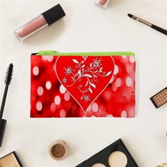 Love Romantic Greeting Celebration Cosmetic Bag (xs) by Sapixe