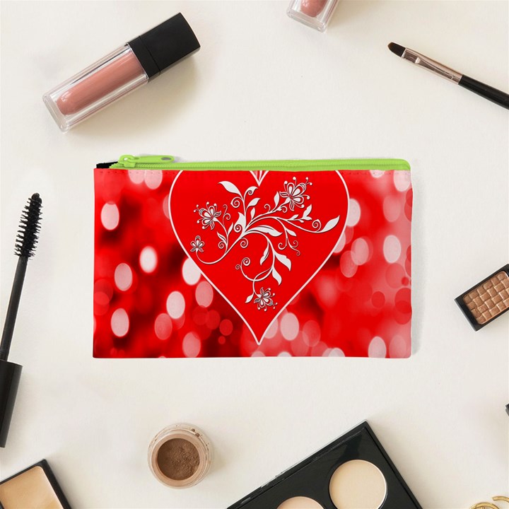 Love Romantic Greeting Celebration Cosmetic Bag (XS)