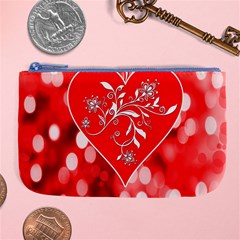 Love Romantic Greeting Celebration Large Coin Purse by Sapixe