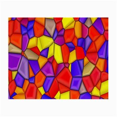 Mosaic Tiles Pattern Texture Small Glasses Cloth (2-side) by Sapixe