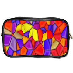 Mosaic Tiles Pattern Texture Toiletries Bags 2-side by Sapixe