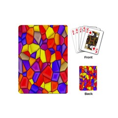 Mosaic Tiles Pattern Texture Playing Cards (mini)  by Sapixe