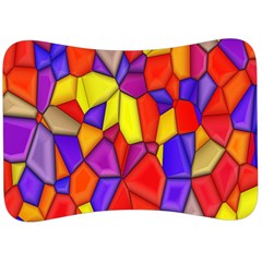 Mosaic Tiles Pattern Texture Velour Seat Head Rest Cushion by Sapixe