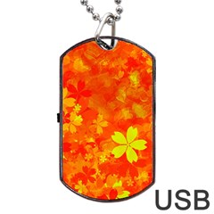 Background Reason Pattern Design Dog Tag Usb Flash (one Side) by Sapixe