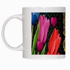 Background Reason Tulips Colors White Mugs by Sapixe