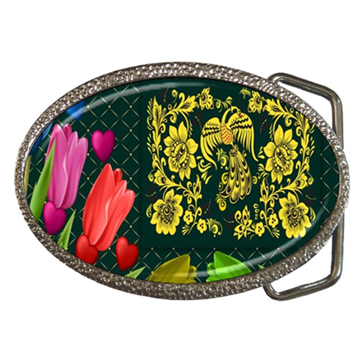 Background Reason Tulips Colors Belt Buckles