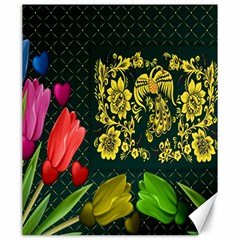 Background Reason Tulips Colors Canvas 20  X 24   by Sapixe