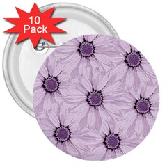 Background Desktop Flowers Lilac 3  Buttons (10 Pack)  by Sapixe