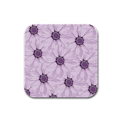 Background Desktop Flowers Lilac Rubber Square Coaster (4 Pack)  by Sapixe