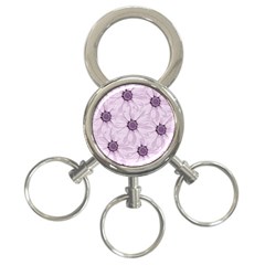 Background Desktop Flowers Lilac 3-ring Key Chains by Sapixe