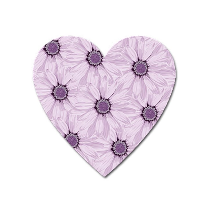 Background Desktop Flowers Lilac Heart Magnet