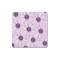 Background Desktop Flowers Lilac Square Magnet by Sapixe