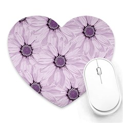 Background Desktop Flowers Lilac Heart Mousepads by Sapixe