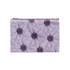 Background Desktop Flowers Lilac Cosmetic Bag (medium)  by Sapixe