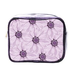 Background Desktop Flowers Lilac Mini Toiletries Bags by Sapixe