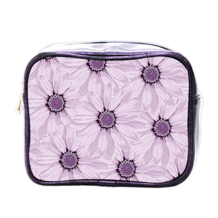 Background Desktop Flowers Lilac Mini Toiletries Bags