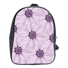 Background Desktop Flowers Lilac School Bag (xl) by Sapixe