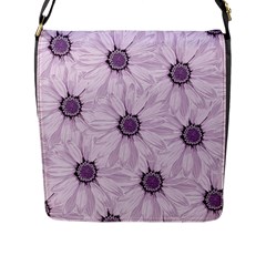 Background Desktop Flowers Lilac Flap Messenger Bag (l)  by Sapixe