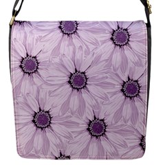 Background Desktop Flowers Lilac Flap Messenger Bag (s) by Sapixe