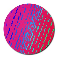 Background Desktop Mosaic Raspberry Round Mousepads by Sapixe