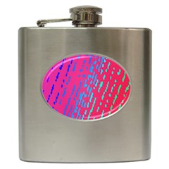 Background Desktop Mosaic Raspberry Hip Flask (6 Oz) by Sapixe