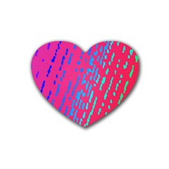 Background Desktop Mosaic Raspberry Heart Coaster (4 Pack)  by Sapixe