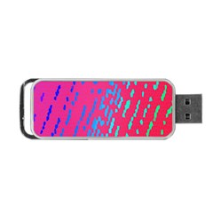 Background Desktop Mosaic Raspberry Portable Usb Flash (two Sides) by Sapixe